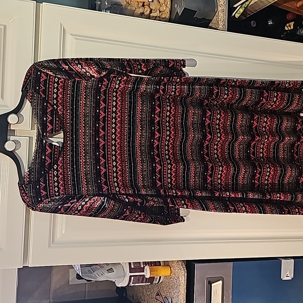 Velour dress, keyhole back size M